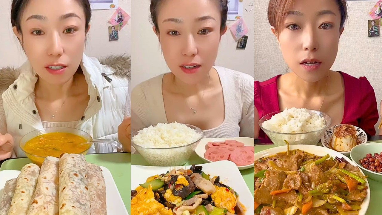 Chinese Home-Cooked Food Mukbang | Realistic Eating Sounds No Talking #490