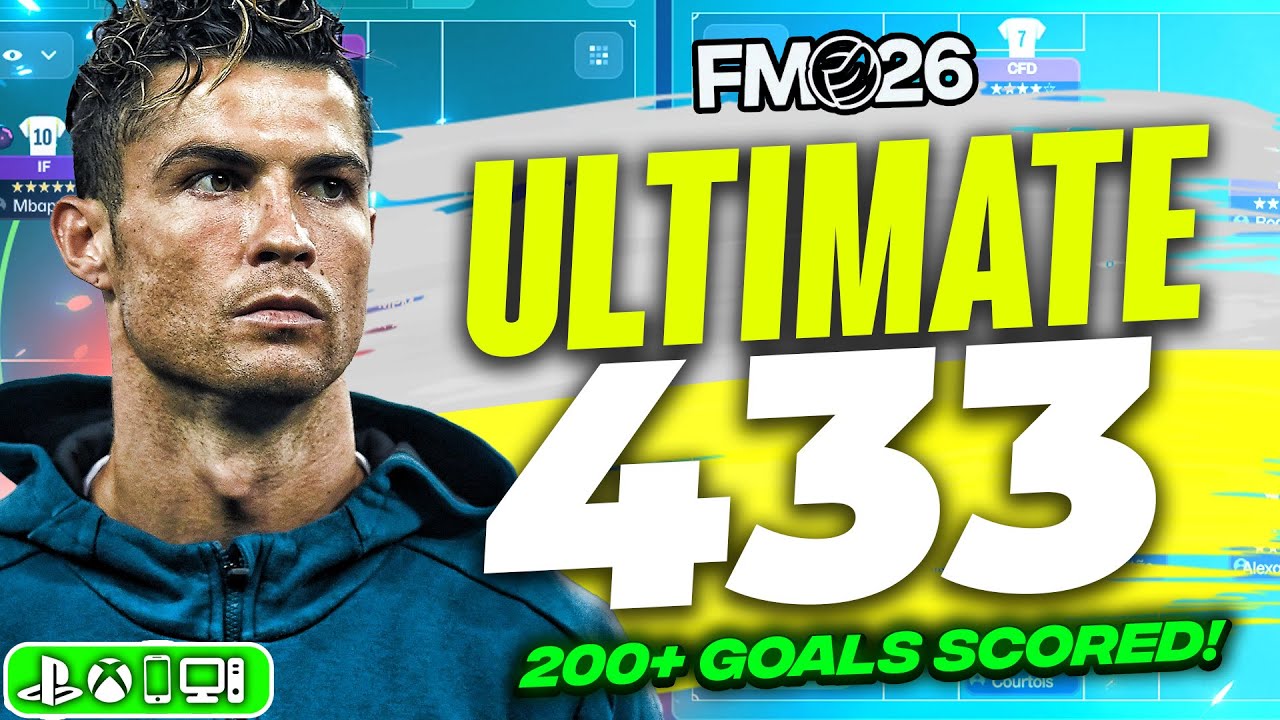 Zidane's ULTIMATE 433 | Attack = 200+ Goals! | Best FM26 Tactics