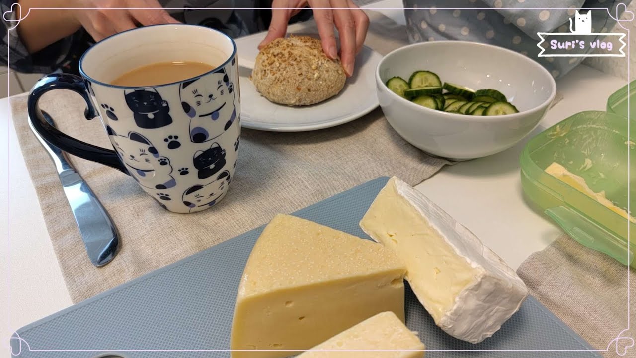 #43 suri's vlog: fresh,hot homemade buns, bread rolls w/ oats, sesame, chia seeds, cheese, breakfast