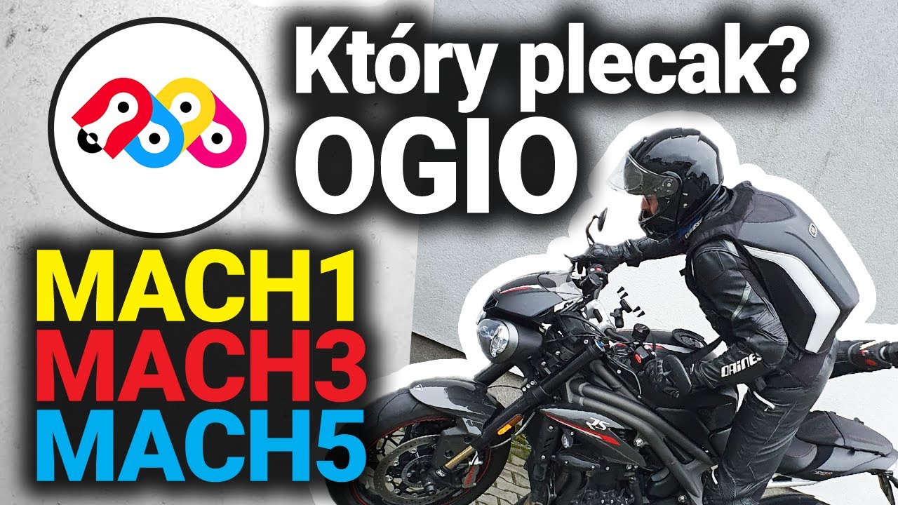 Jaki wybrać plecak motocyklowy? Porównanie modeli Ogio Mach 1, Mach 3, Mach 5