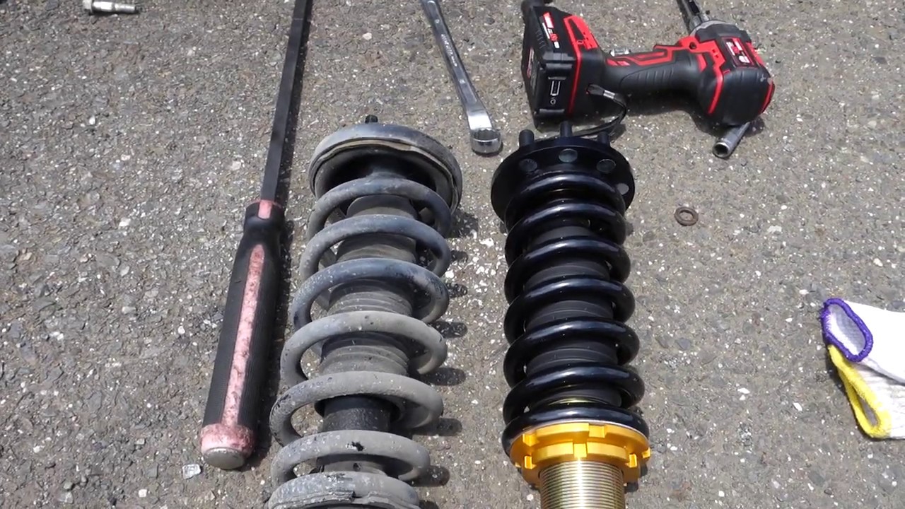 アコードユーロR　車高調に交換してみた　作業動画