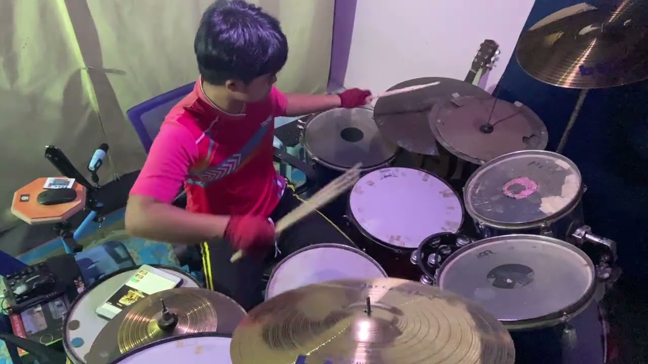 ดรากอนบอล วงกะท้อน drum cover 