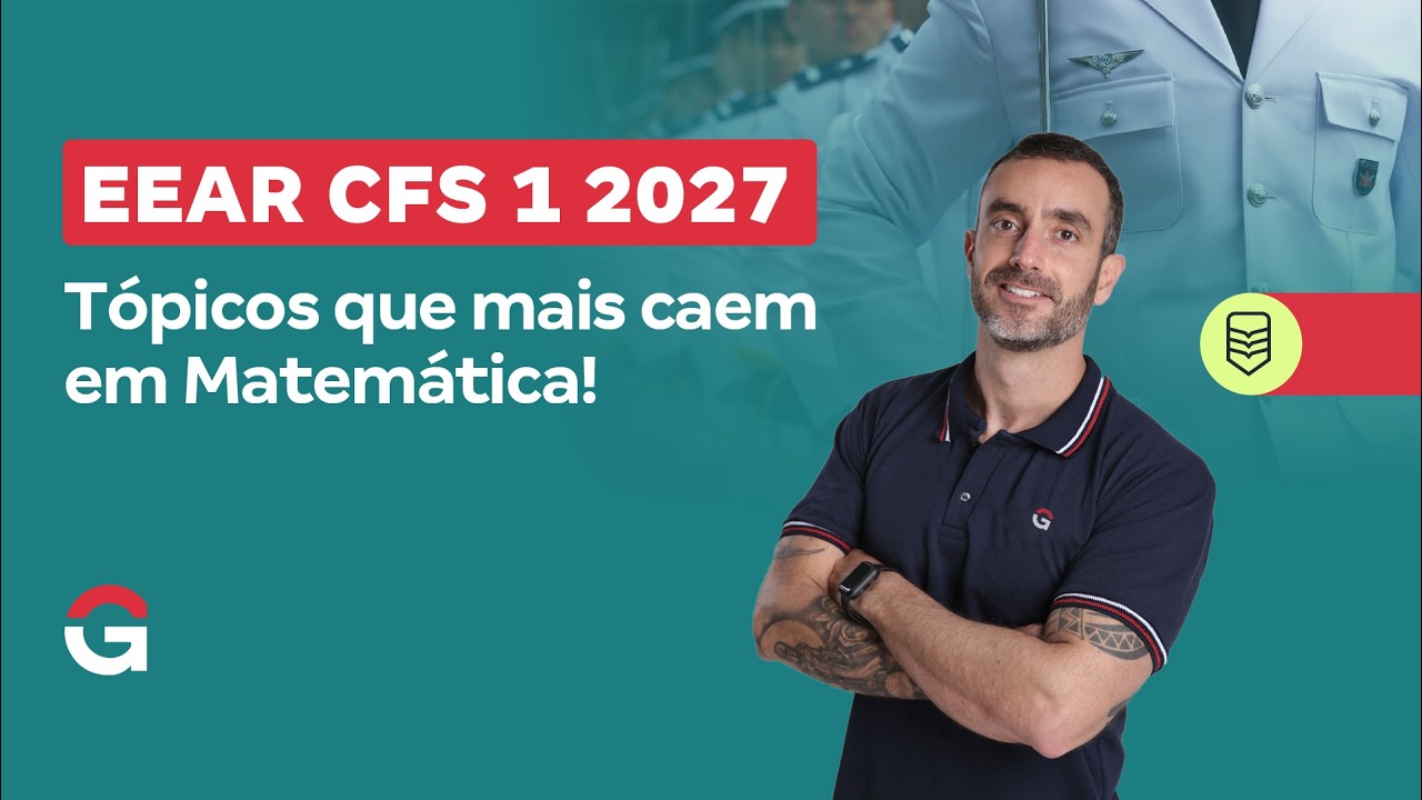 Concurso EEAR CFS 1 2027: Tópicos que mais caem em Matemática! | Diego Ribeiro
