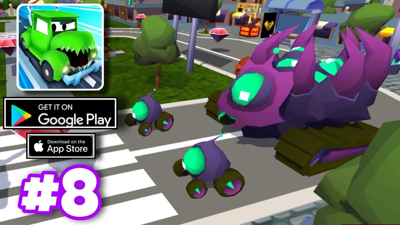 Car Eats Car 3D - Alien Racing ( Early Access ) - SPIDER BOSS LEVEL Gameplay Part 8 - iOS, Android