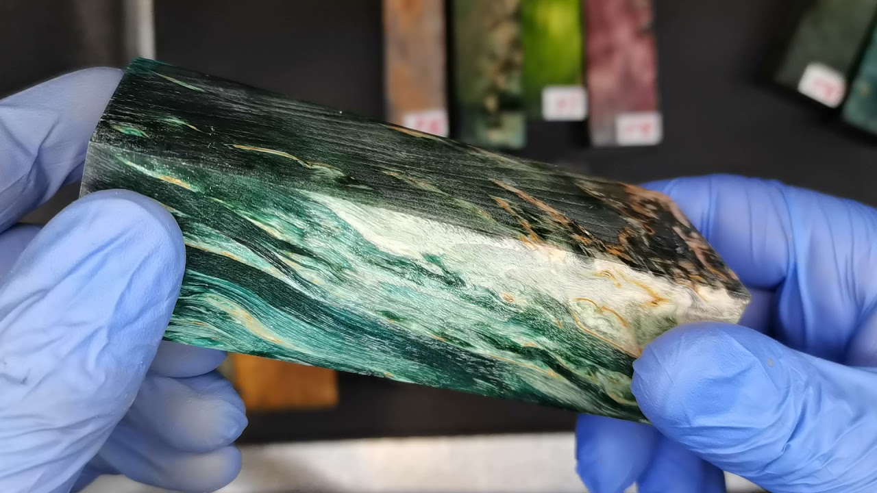 Stabilized wood Light multicolor brick