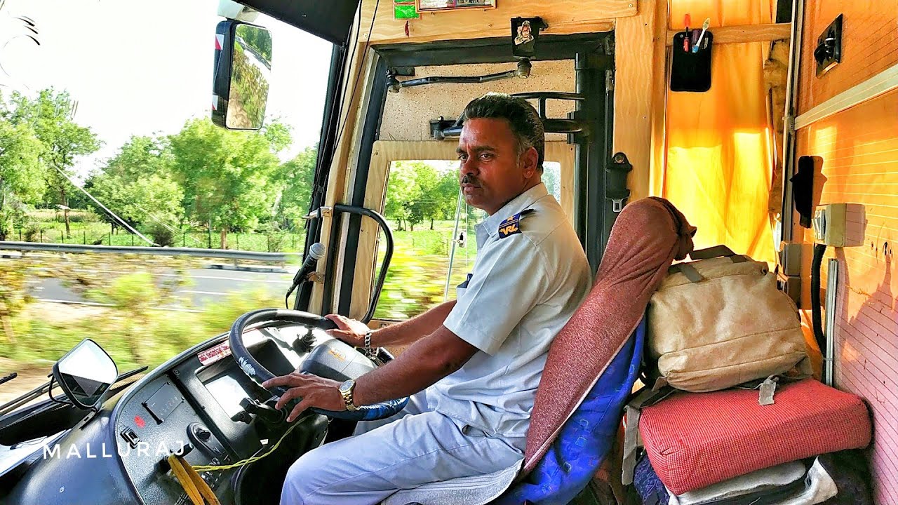 VOLVO BUS AHMEDABAD TO BANGALORE CABIN RIDE 1550KMPH WITHIN 24 HOURS