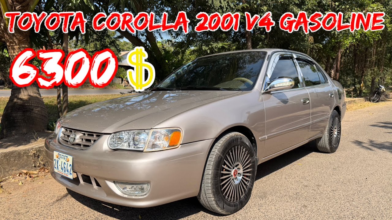 Toyota Corolla ឆ្នាំ2001 តម្លៃ6300$ ☎️087/060/099-599990