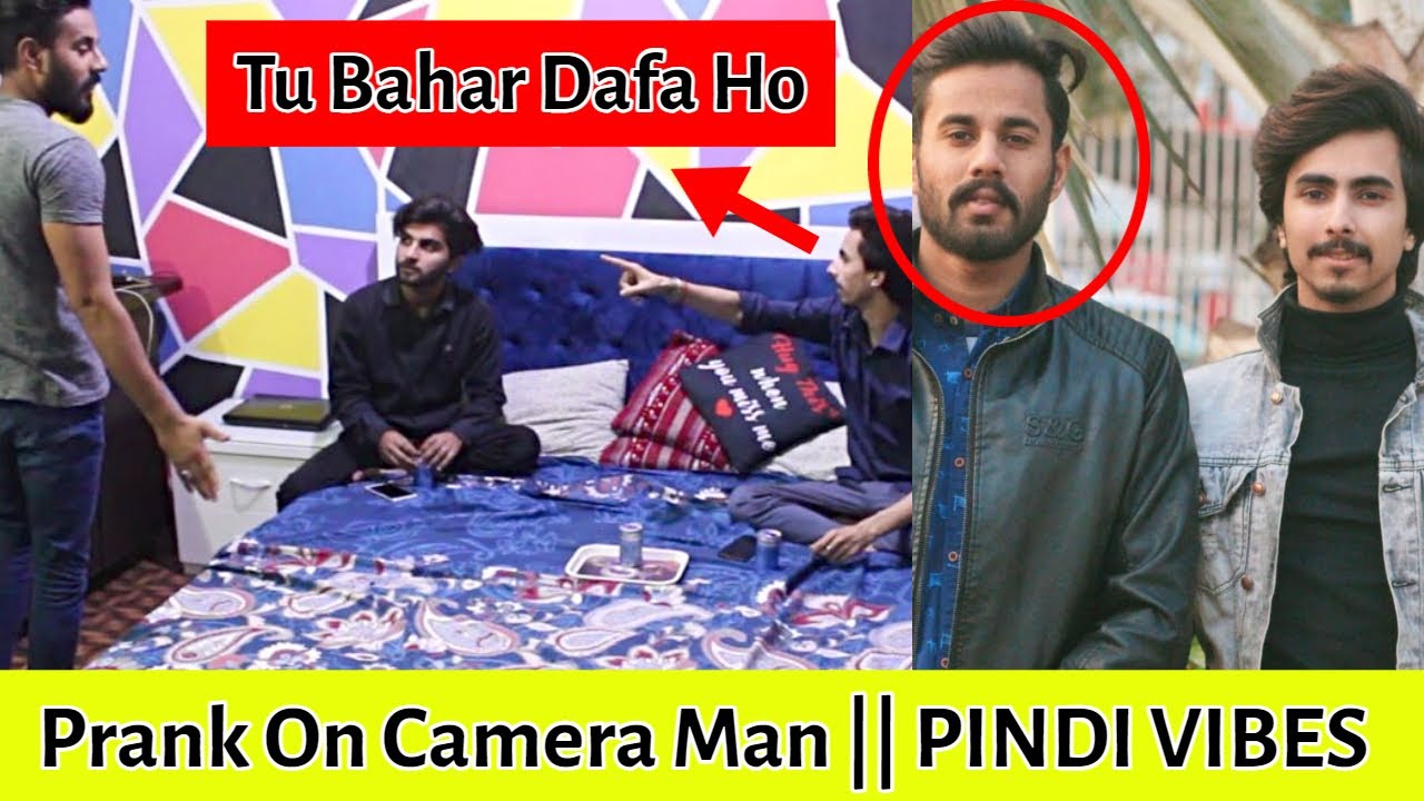 Prank on Camera man | Hilarious Reaction | PINDI VIBES