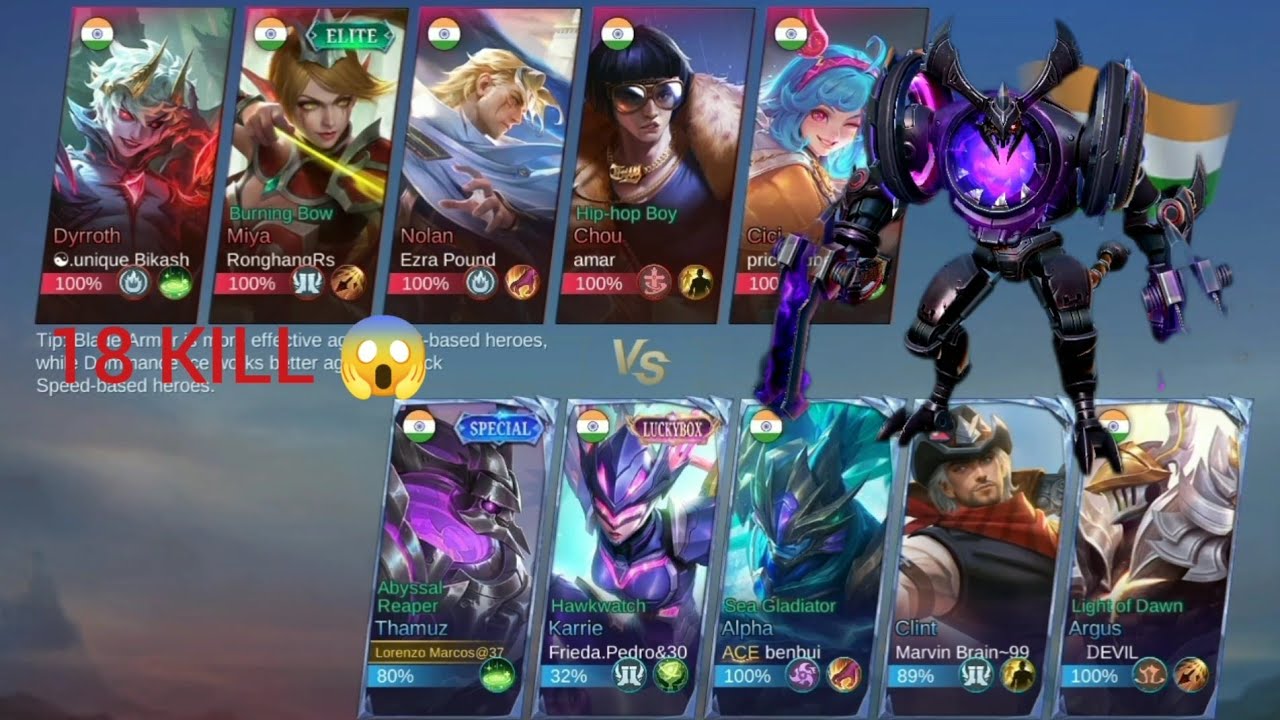 18 KILL 😱 POWER Of MOBA LEGEND game play ⏯️▶️⏯️