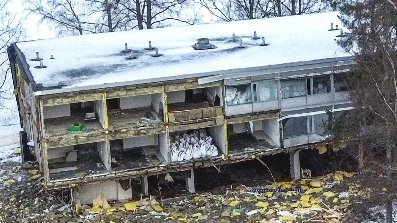 Ikkunat helisee, betoni paukkuu  - Savonsolmun purku ilmasta ( Drone ilmakuvaa)