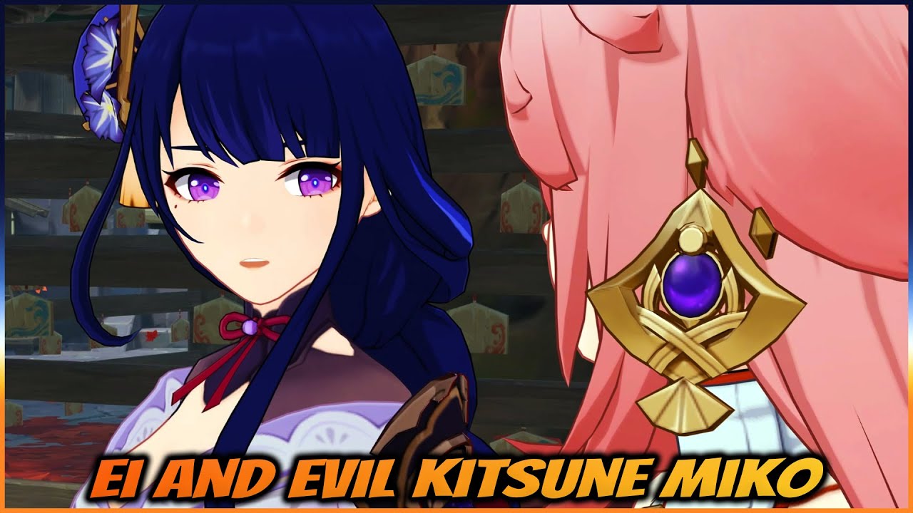 Ei and Yae funny scenes from the event - Genshin Impact 3.7