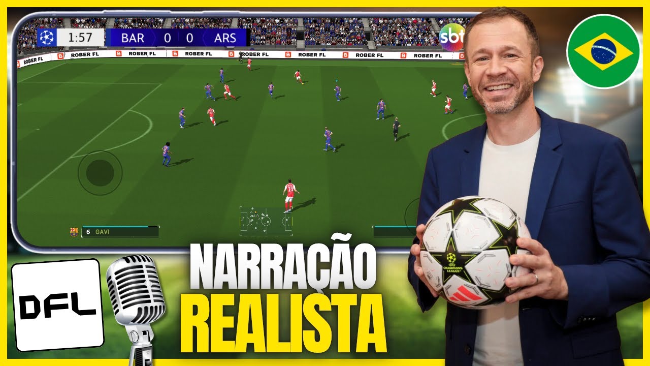 🎙️COMO COLOCAR NARRAÇÃO BRASILEIRA NO DFL 2025/26 | Tutorial Completo