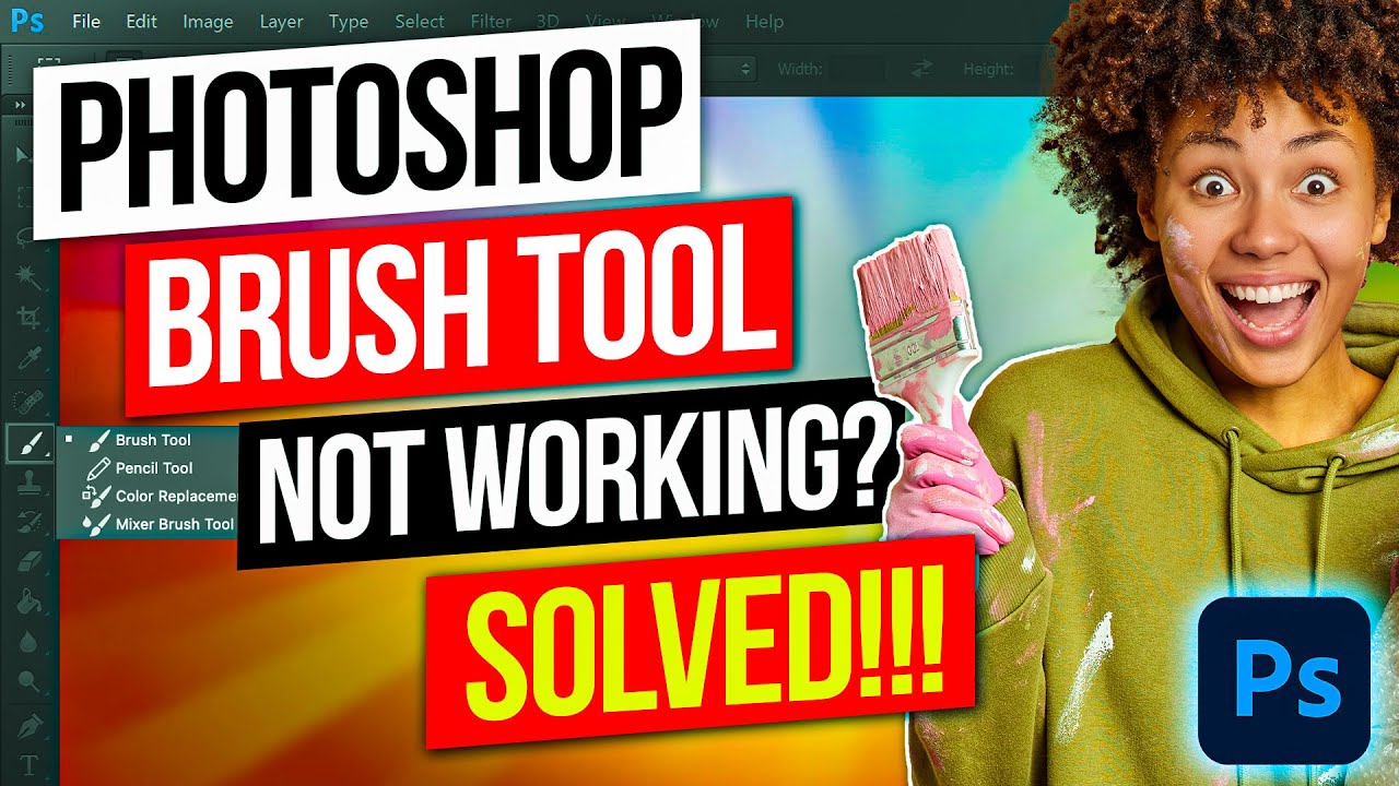 Brush Tool Not Working In Photoshop | Fixed