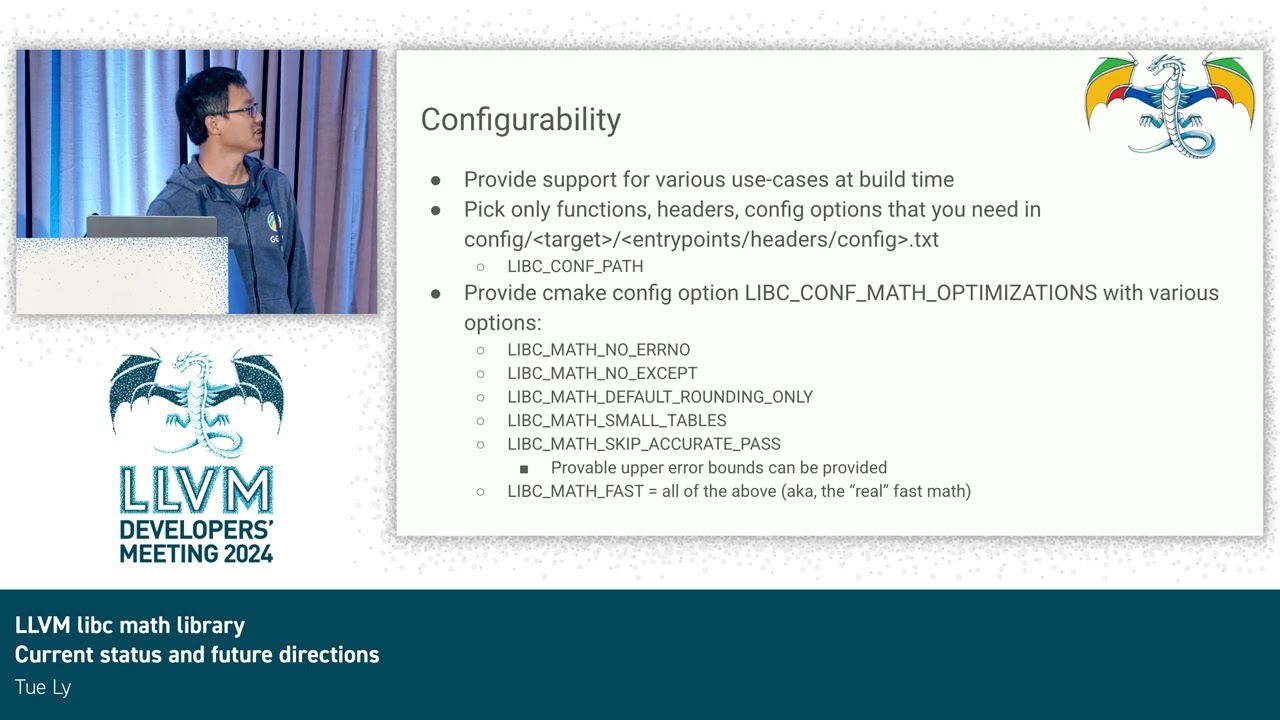 2024 LLVM Dev Mtg - LLVM libc math library - Current status and future directions