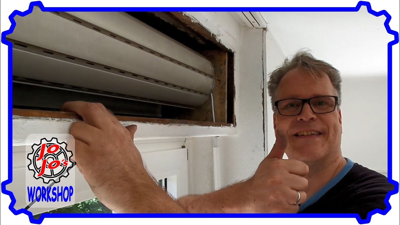 Rollladenumbau auf Rohrmotor für ganz alte Fenster mit Holzrolladenwelle