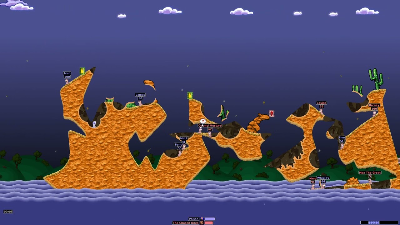 Worms Armageddon | Chosen Ones vs Poison (League Three, Round Thirteen)