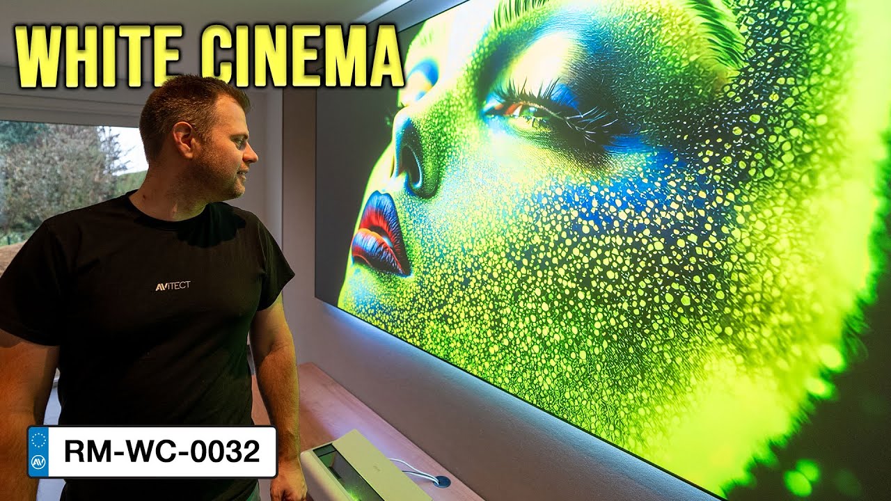 Die perfekte Lösung für Wohnzimmer-Kinos?! Laser TV mit Ambi-Light & SoundWall [RM-WC-0032]