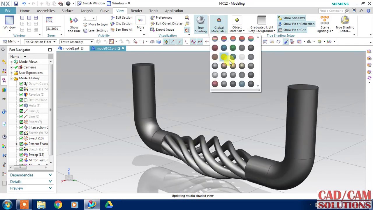 #NX CAD #Railing design #Tutorial 11.4