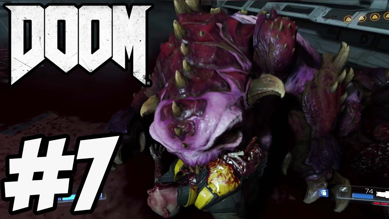 Doom 2016 Gameplay Walkthrough Part 7 -  Doom 4 Campaign [ HD ]