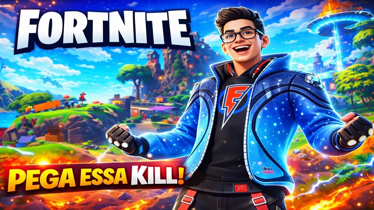 Tentei Ganhar uma partida de FORTNITE com SKIN do FLAKES POWER