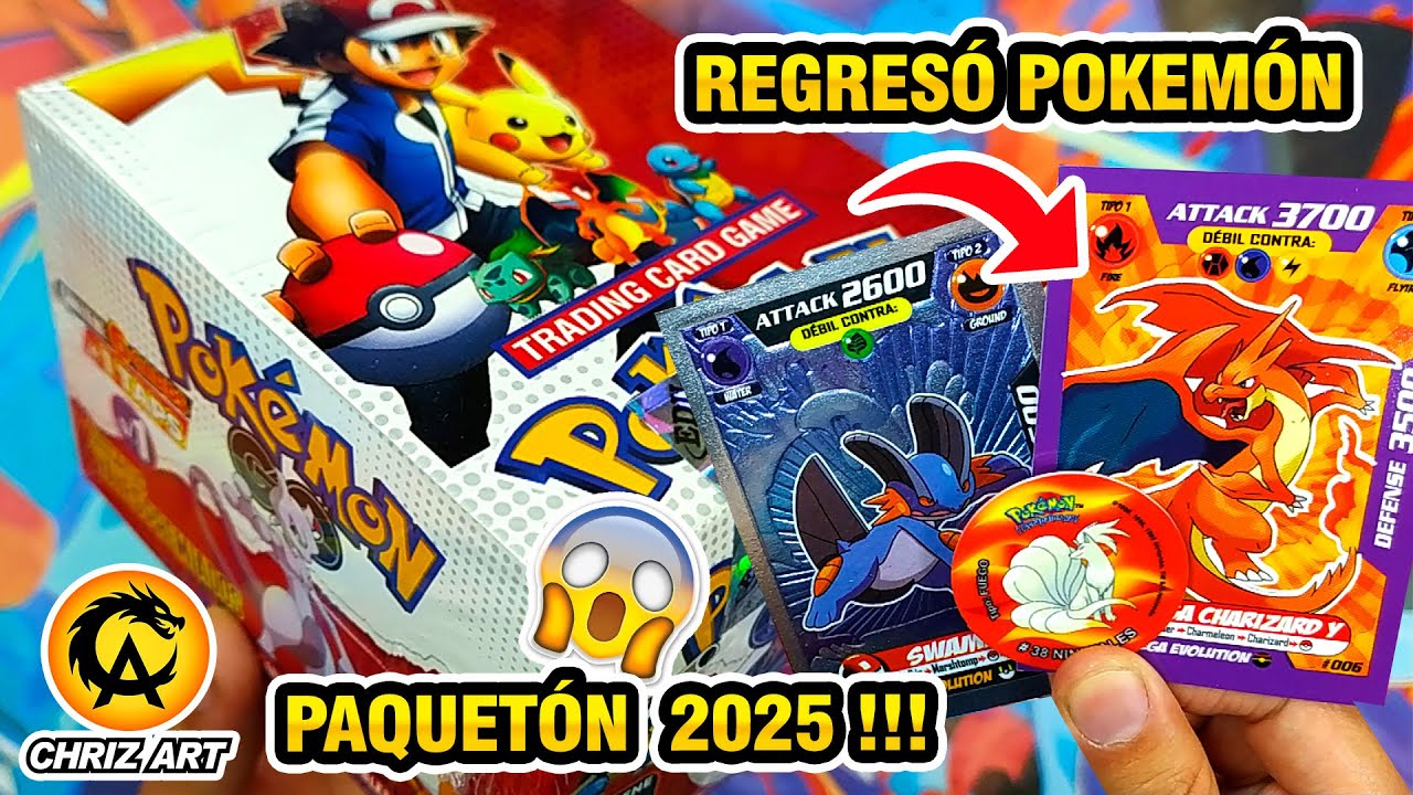 🔥😱 CARTAS POKEMON GO !!! REGRESÓ NUEVA REEDICIÓN PAQUETÓN 25 SOBRES- EDU SIN FRONTERAS | CHRIZ ART