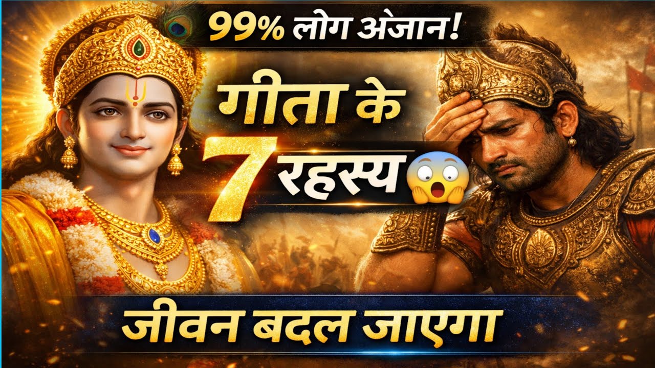 भगवद गीता के 7 रहस्य जो 99% लोगों को नहीं पता | जीवन बदल देने वाला दिव्य ज्ञान