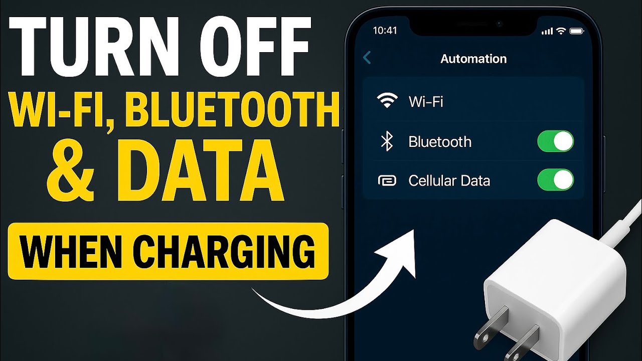 “Auto Turn Off: Wi-Fi, Bluetooth & Data When Charging🔋” #online