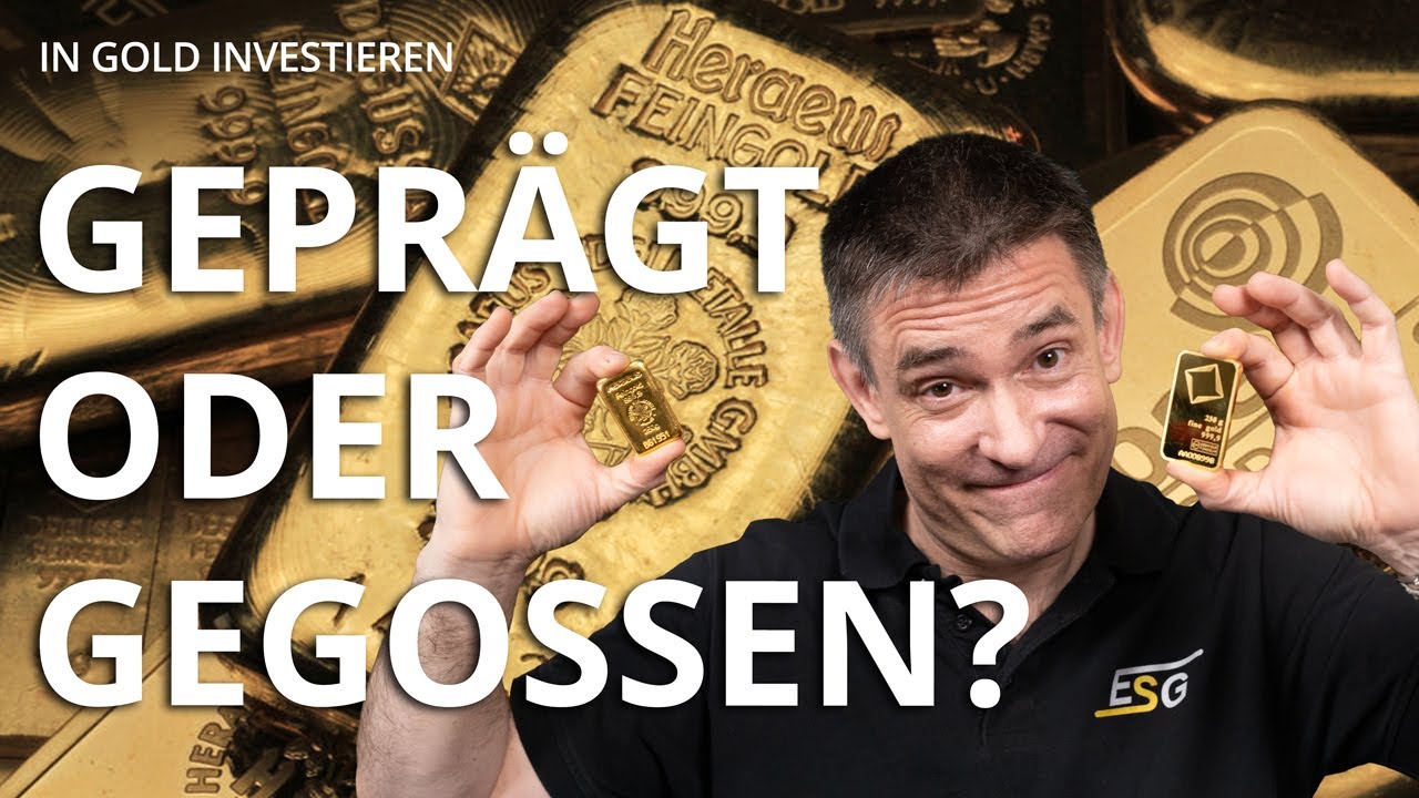 Goldbarren: gegossen oder geprägt? | Unterschiede & Herstellung einfach erklärt