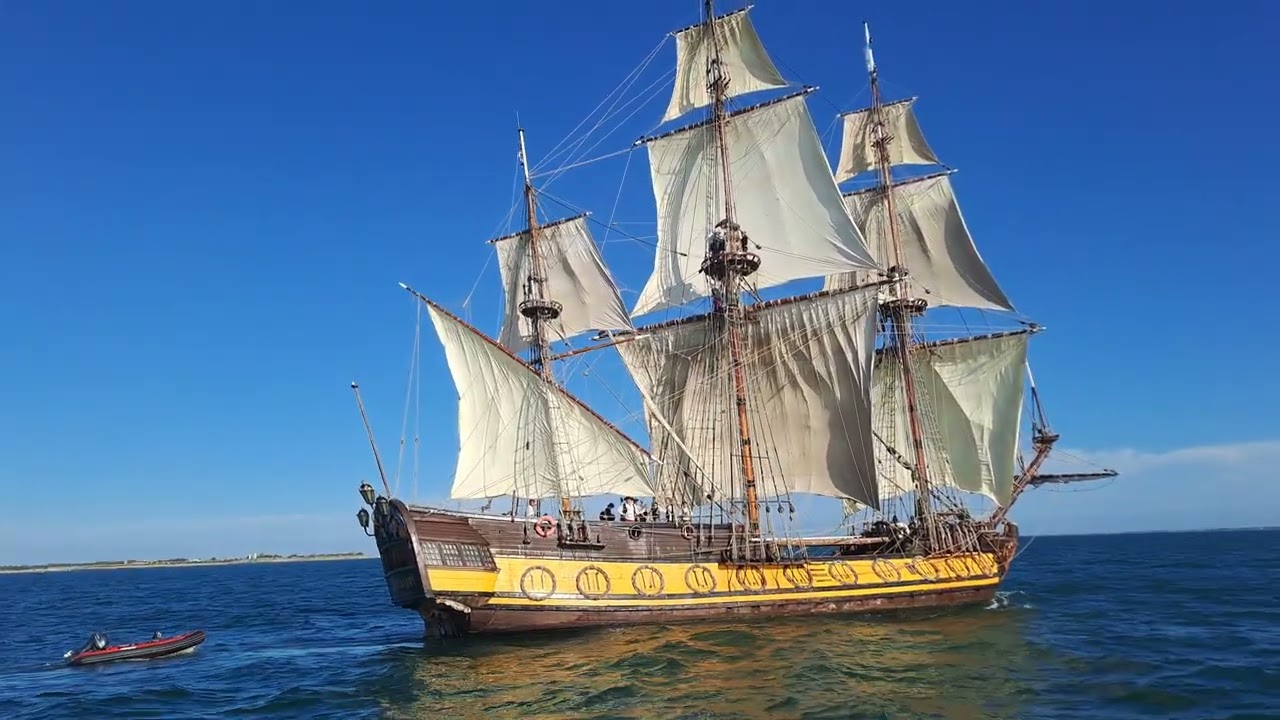 L'equipage du Shtandart se plaît bien finalement en Charente Maritime ( 26/09/23 )
