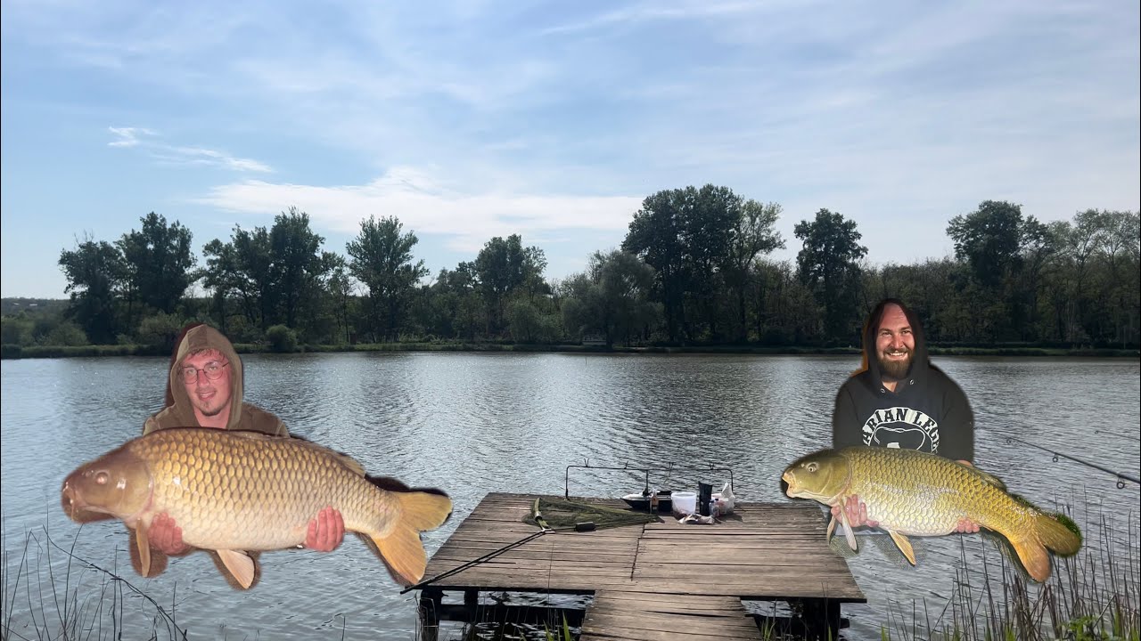 Baráti horgászat Carplove tavon frontos időben 🎣🎣