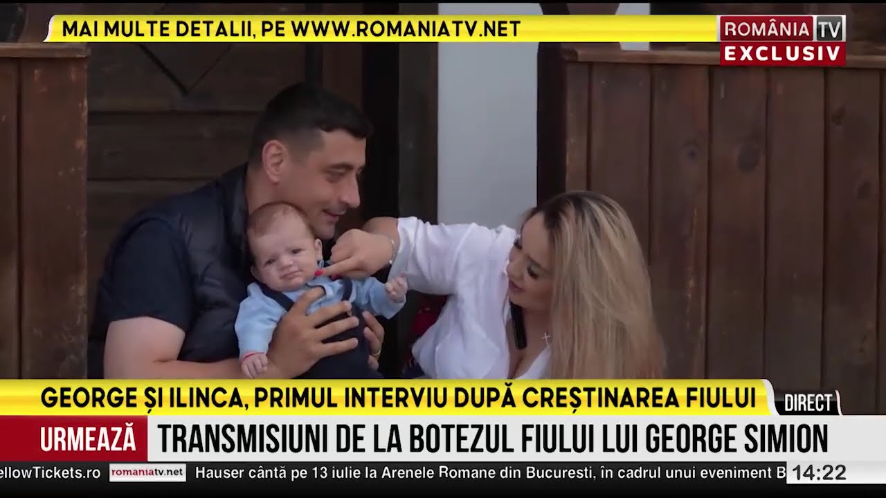 George și Ilinca Simion, grătare, lăutari și voie bună la botezul copilului, cum e viața de familie