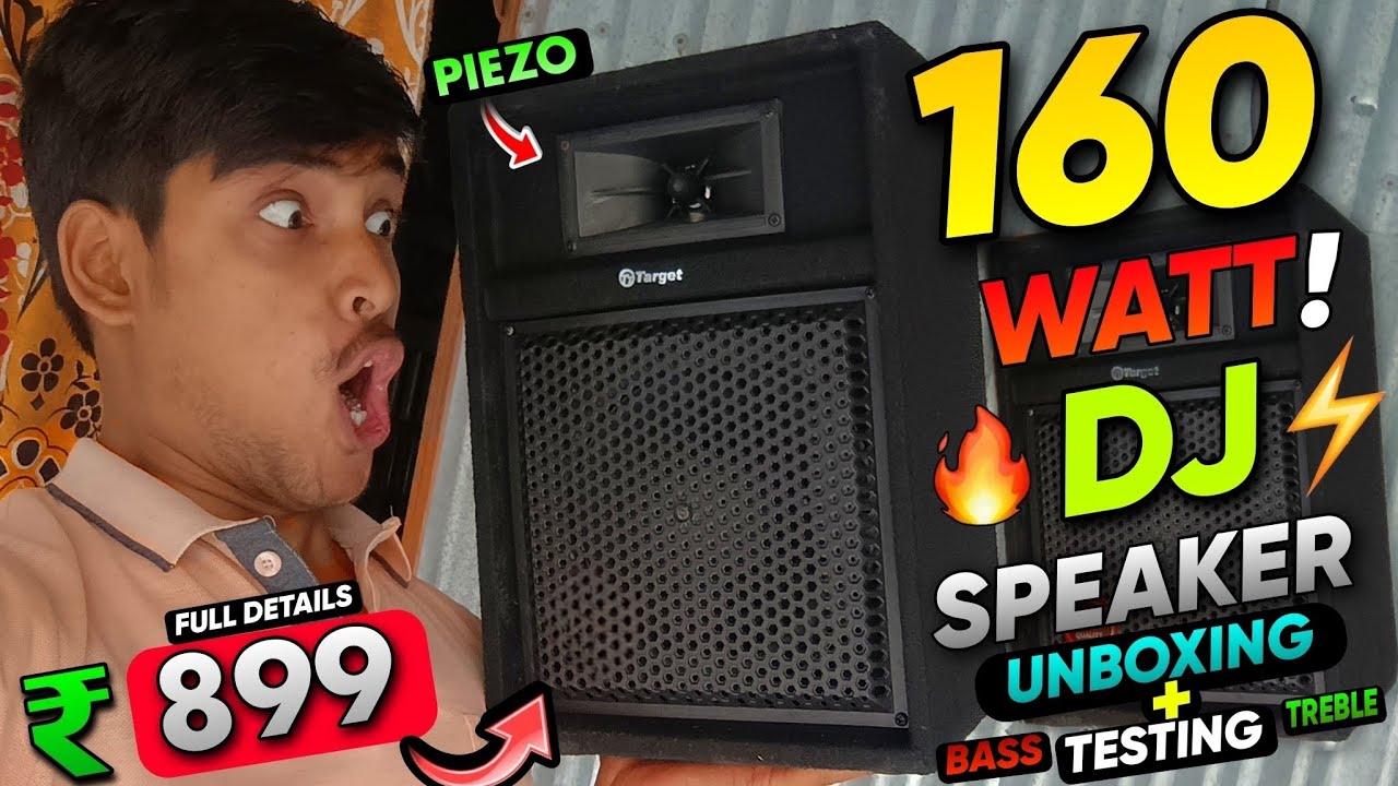 I Bought Real Dj Speaker At ₹899 | Dj Speaker Unboxing & Testing With Full Details | Target TT-304