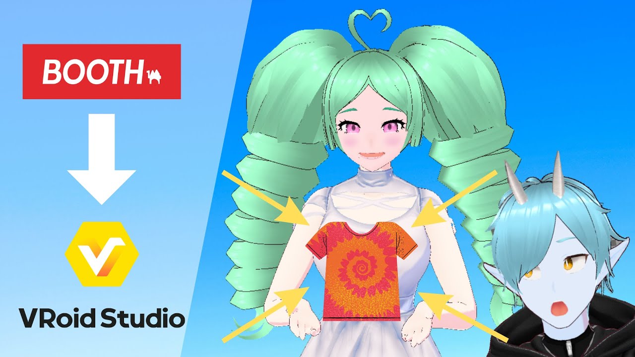 Adding CLOTHES, ACCESSORIES, and HAIR from BOOTH to VROID *NEW VERSION 2022*