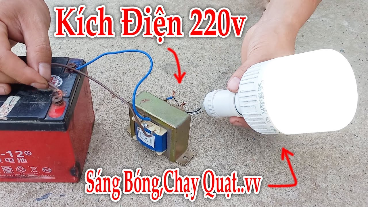 Đừng Vứt Biến Áp cũ ! Chế Kích Điện 12v lên 220v quá dễ ai cũng có thể làm được