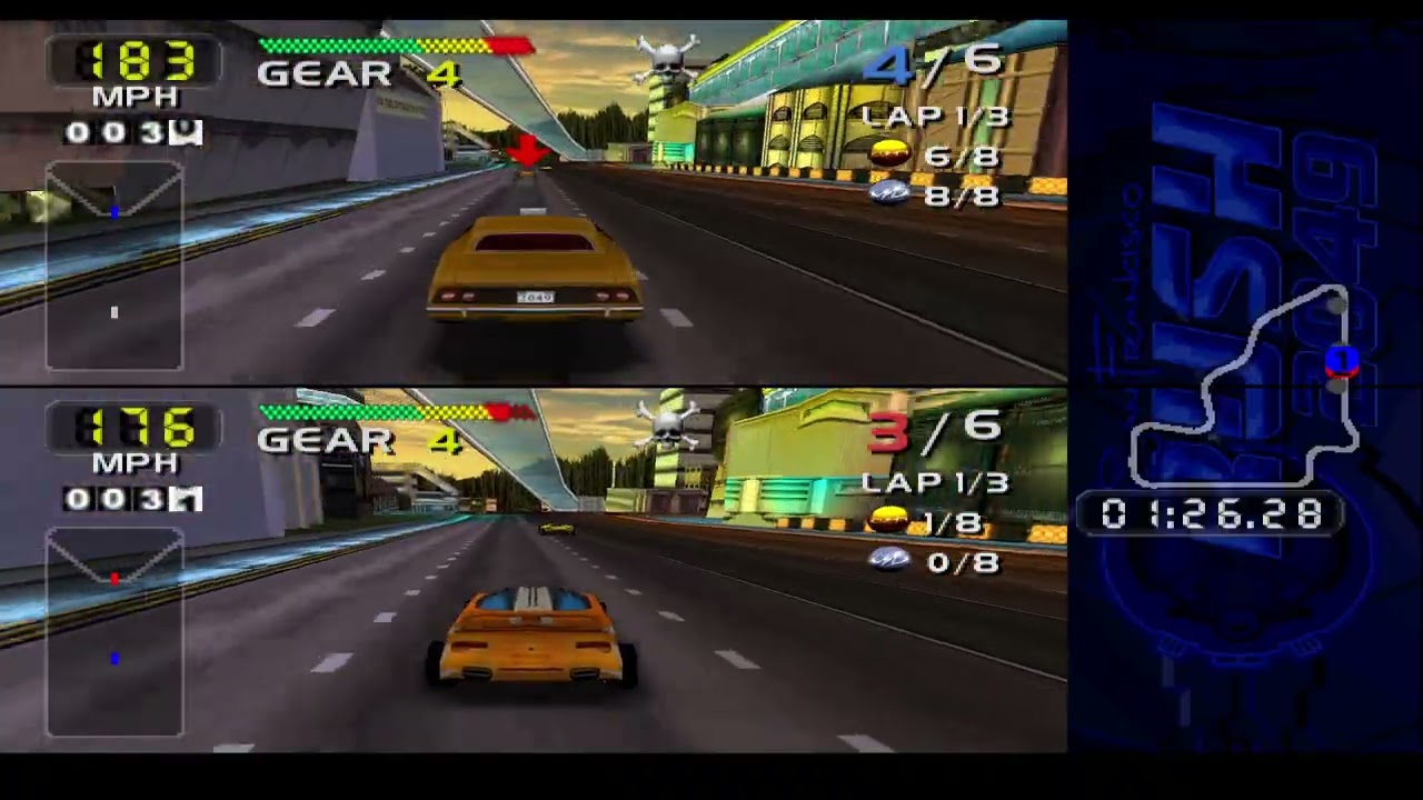 San Francisco Rush 2049. Civic track death race