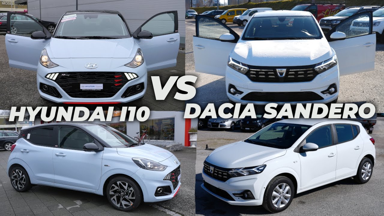 Новая Dacia Sandero против Hyundai i10 2022 года