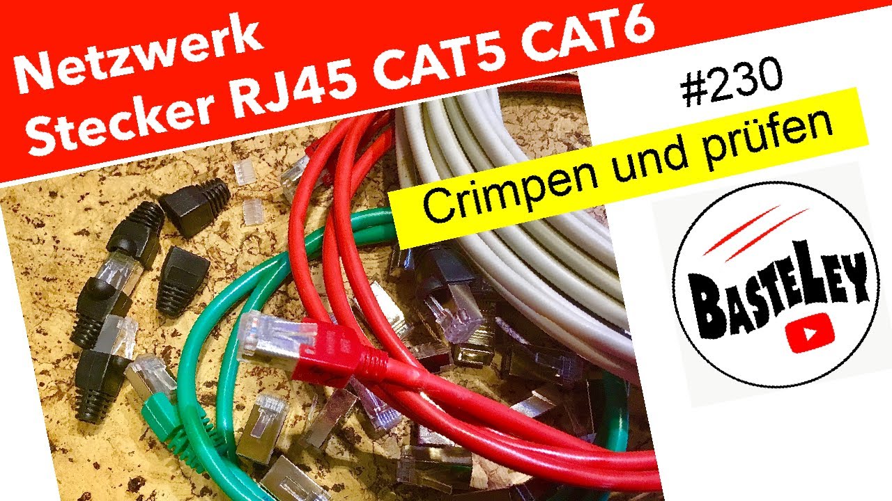Netzwerk Stecker crimpen und prüfen #230