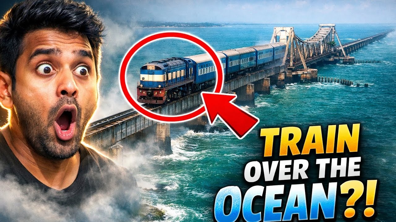 Madurai to Rameswaram Full Train Journey 🚆🌊 | Pamban Bridge Sea View | Tamil Nadu Coastal Route 🇮🇳