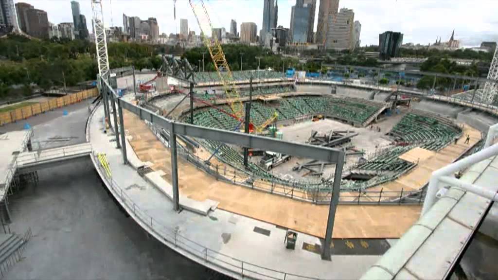 Margaret Court Arena timelapse - September 2013
