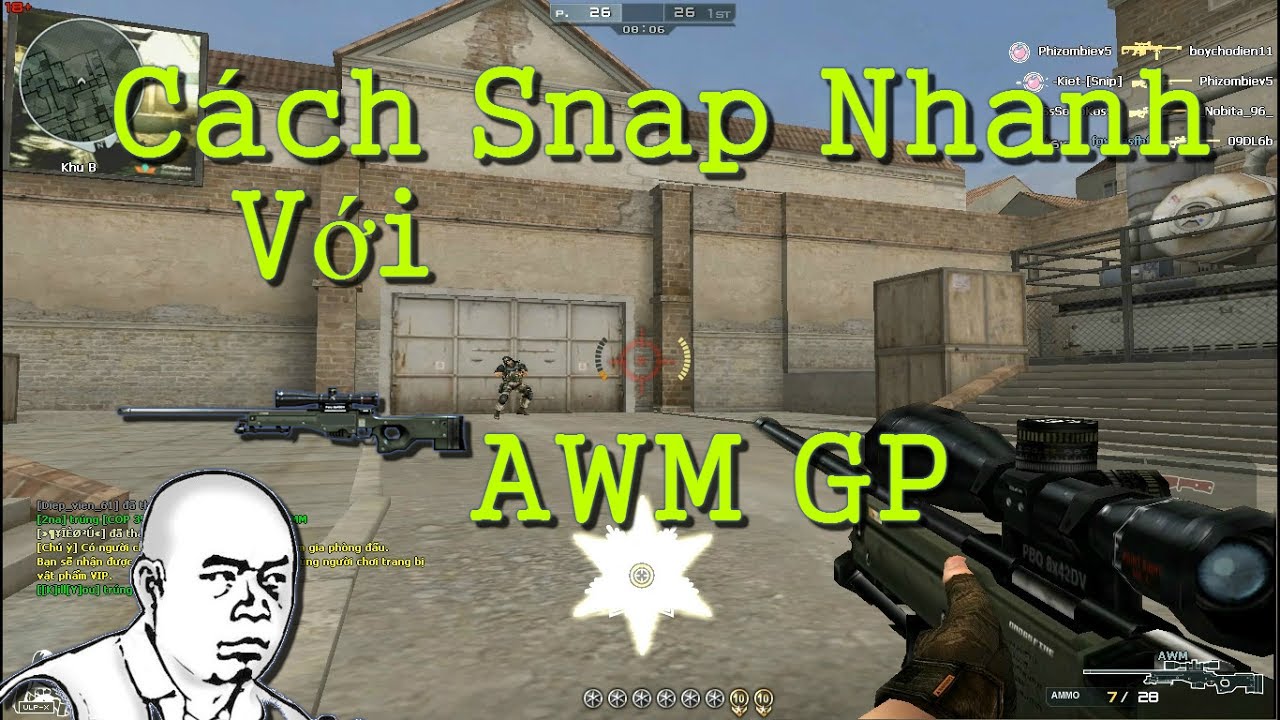 Bình Luận CF : Hướng Dẫn Cách Bắn Snap AWM GP Nhanh ( snap súng ngắm ) | Giọng Khắm Lọ - TANA CFVN