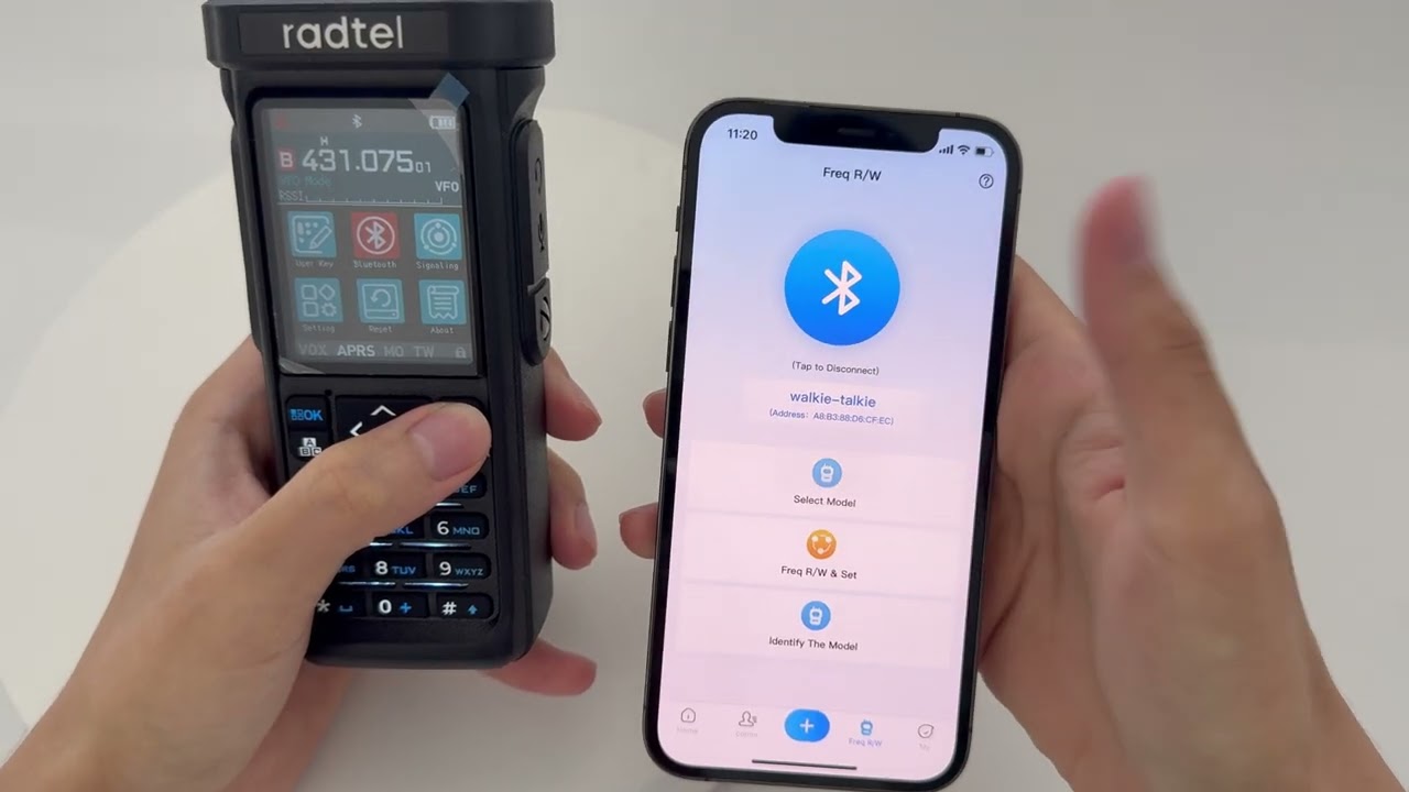 Radtel RT-950 Bluetooth programming feature