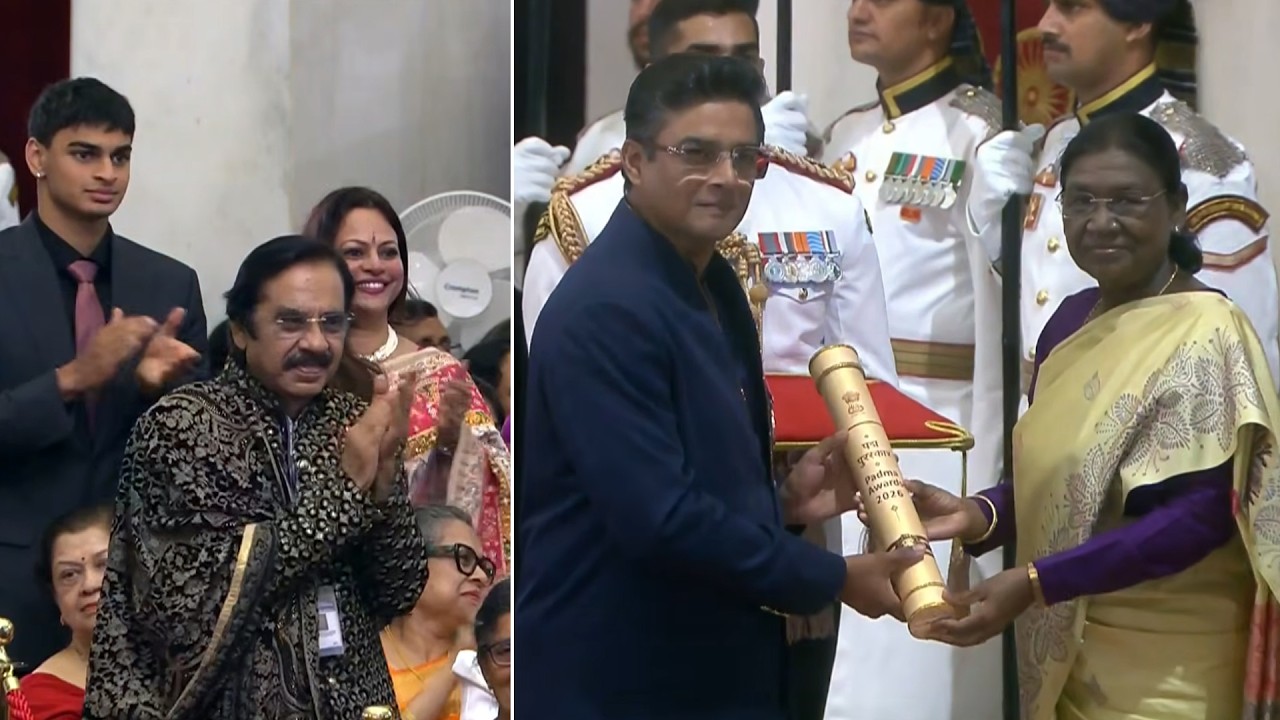 R Madhavan Received Padma Shri Award by President Murmu | Padma Awards 2026