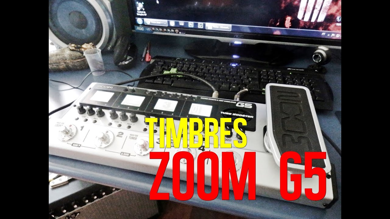 Timbres usados na pedaleira Zoom G5 - AlissonT