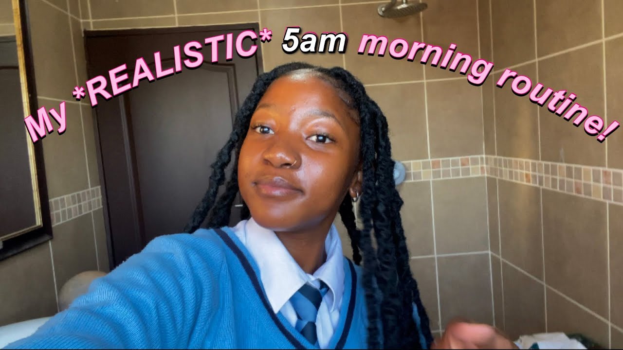 My *REALISTIC* 5am Morning Routine 🤍! | South African YouTuber