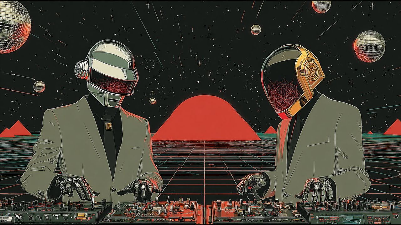 Daft Punk Quantum Rhythm 💽🚀 | Trippy Synthwave & Funk Grooves for Space Voyagers