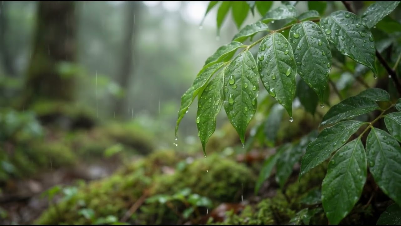 🌧 Forest Rain Sounds | Gentle Rain on Leaves for Deep Sleep & Relaxation