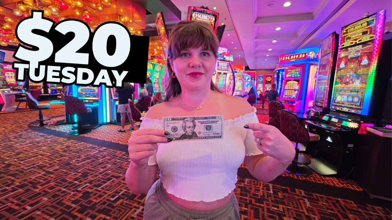 Я поставила по 20 долларов в 10 игровых автоматах в казино Golden Nugget в Лас-Вегасе!