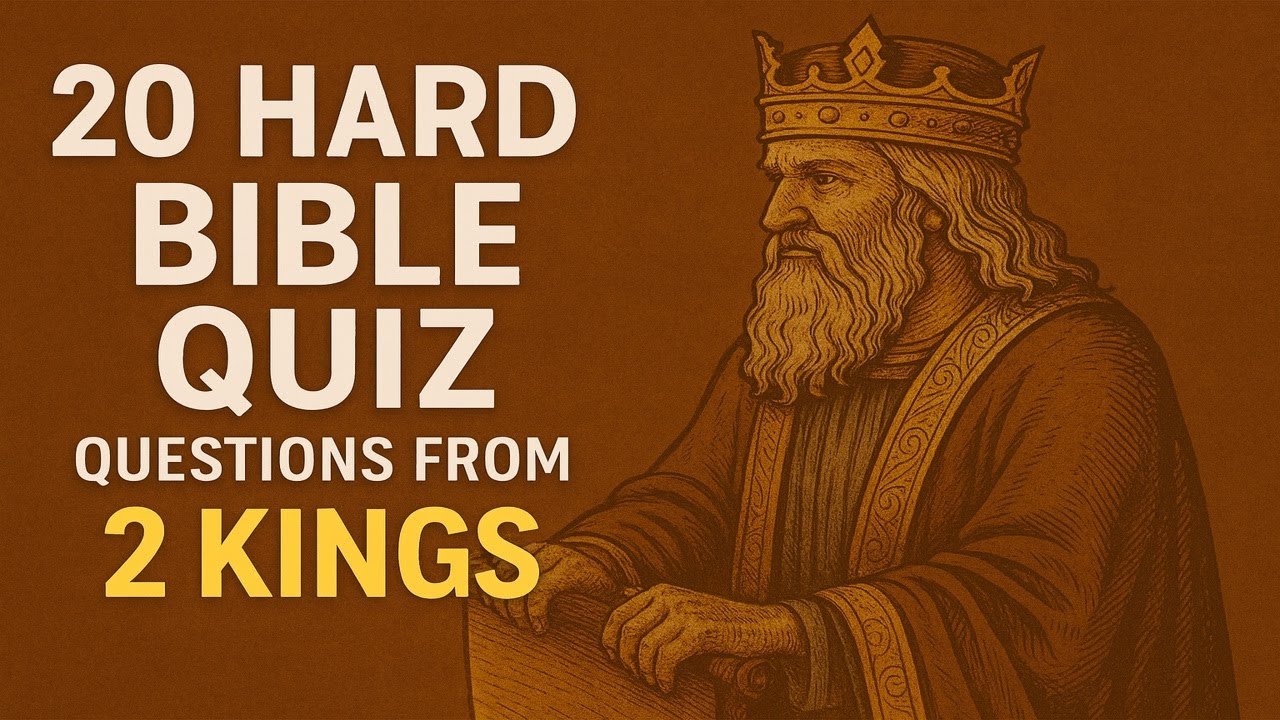 20 Hard Bible Quiz Questions from 2 Kings | Ultimate Bible Challenge