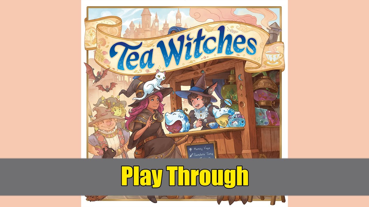 Play through of the Tea Witches Boardgame