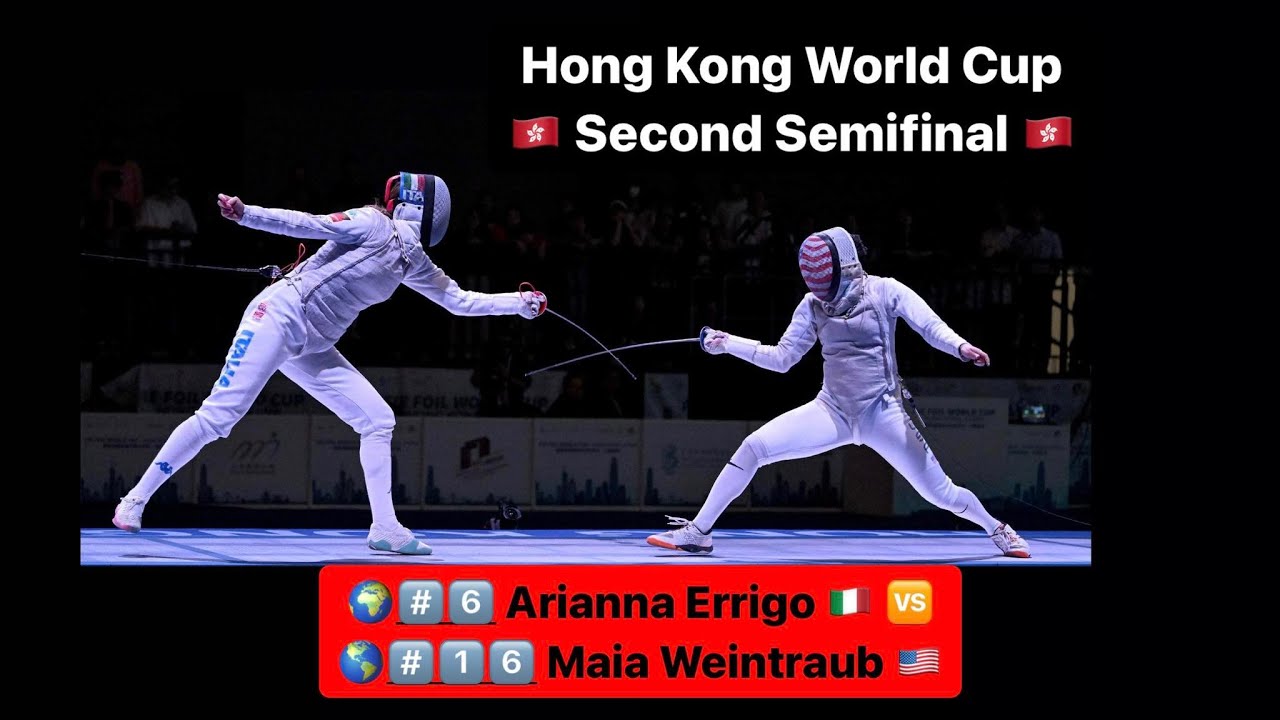 Hong Kong World Cup 2024 SWF - L4 - Arianna Errigo ITA v Maia Weintraub USA